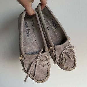 Minnetonka Grey Fringes